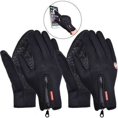 Winter Men Touch Screen Anti Slip Windproof Warm Breathable Gloves