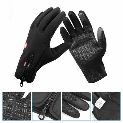 Winter Men Touch Screen Anti Slip Windproof Warm Breathable Gloves