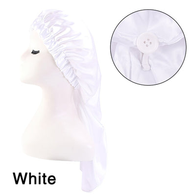 Long Satin Bonnet Sleep Cap For Long Hair