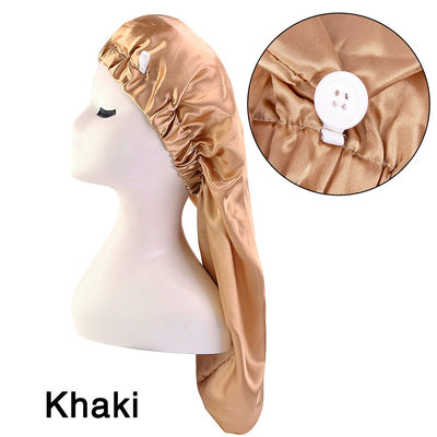 Long Satin Bonnet Sleep Cap For Long Hair