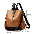 High-Quality Anti-theft Leather Backpack