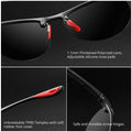 New Rimless Oval Men's Polarized Sunglasses