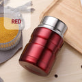 Portable Large Capacity Thermos Stainless Steel Jar Food Flask With a Spoon 500/750ml