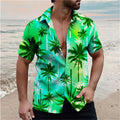 Summer Floral Pattern Fashion Beach Shirts For Men