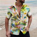 Summer Floral Pattern Fashion Beach Shirts For Men