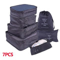 8/7 pcs Set Travel Organizer Storage Bags Suitcase