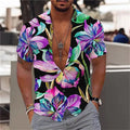 Summer Floral Pattern Fashion Beach Shirts For Men