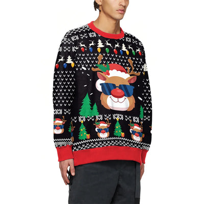 Unisex Tree Reindeer Christmas  Jumper