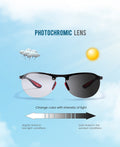 New Rimless Oval Men's Polarized Sunglasses