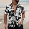 Summer Floral Pattern Fashion Beach Shirts For Men