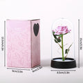 Creative Valentine's Day Gift Rose in Glass Cover Light Up