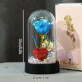 Creative Valentine's Day Gift Rose in Glass Cover Light Up