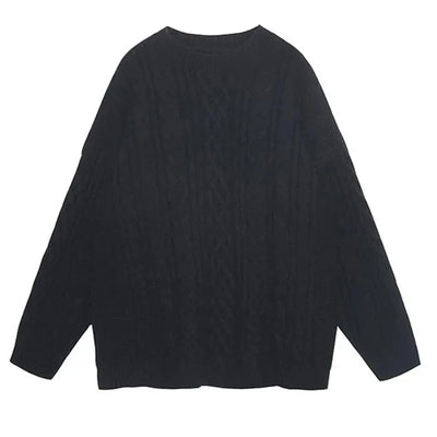 Knitted Fashion Long-Sleeve Sweater