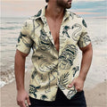 Summer Floral Pattern Fashion Beach Shirts For Men