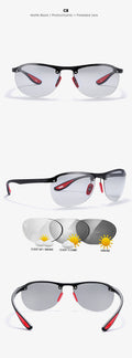 New Rimless Oval Men's Polarized Sunglasses