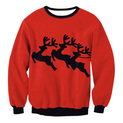 Unisex Tree Reindeer Christmas  Jumper