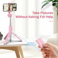 New Wireless Bluetooth Selfie Stick Foldable Tripod Monopod with LED Ring Light