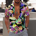 Summer Floral Pattern Fashion Beach Shirts For Men