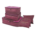 8/7 pcs Set Travel Organizer Storage Bags Suitcase