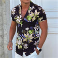 Summer Floral Pattern Fashion Beach Shirts For Men