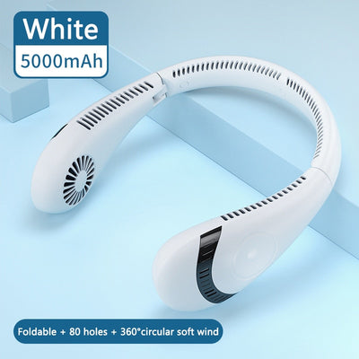 Summer Portable Foldable USB Rechargeable Bladeless  Cooling Fan