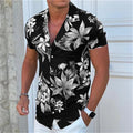 Summer Floral Pattern Fashion Beach Shirts For Men