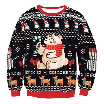 Unisex Tree Reindeer Christmas  Jumper