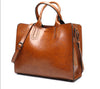 High-Quality Spanish Brand Trunk Leather Tote Shoulder Ladies Bag