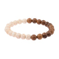 Natural Gemstone Bracelet - Lava Stone  Bracelet Natural Moonstone Bead