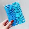 50 pcs/Set Colourful Elastic Ponytail Hair Bands Bobbles