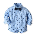 3PCS Set Baby Boy Outfits Suit  Tie Shirts+Pants+Vest