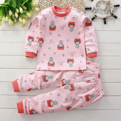 Unisex Children Pyjamas Cartoon Sleepwear Set