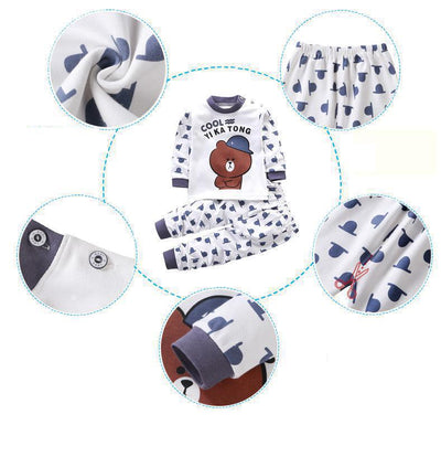 Unisex Children Pyjamas Cartoon Sleepwear Set