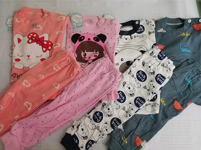 Unisex Children Pyjamas Cartoon Sleepwear Set