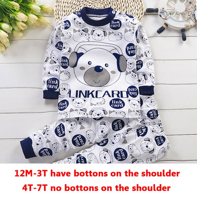 Unisex Children Pyjamas Cartoon Sleepwear Set