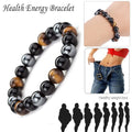 New Magnetic Hematite Bracelets  Tiger Eye Stone Bead Couple Bracelets