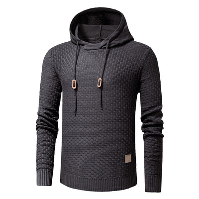 Warm Knitted  Jumper Pullover Hooded Sweater For Men