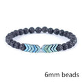 Natural Gemstone Bracelet - Lava Stone  Bracelet Natural Moonstone Bead