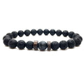 Natural Gemstone Bracelet - Lava Stone  Bracelet Natural Moonstone Bead