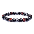 New Magnetic Hematite Bracelets  Tiger Eye Stone Bead Couple Bracelets