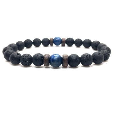 Natural Gemstone Bracelet - Lava Stone  Bracelet Natural Moonstone Bead