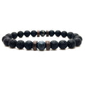 Natural Gemstone Bracelet - Lava Stone  Bracelet Natural Moonstone Bead