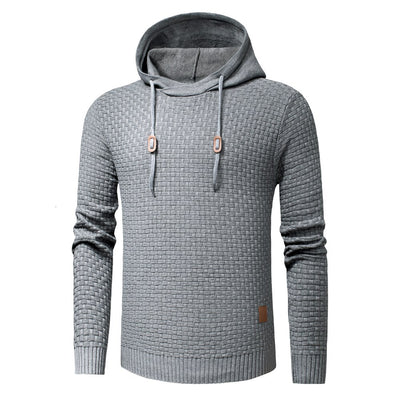 Warm Knitted  Jumper Pullover Hooded Sweater For Men