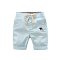 Summer Elastic Waist Short Pants For Boys