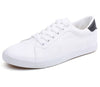 White Black Style Lace Up Men's Fashion Vulcanized Sneakers