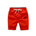 Summer Elastic Waist Short Pants For Boys