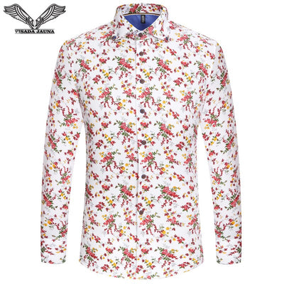 New Arrivals  Men's  Floral Slim Fit Fashion Shirts