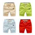 Summer Elastic Waist Short Pants For Boys