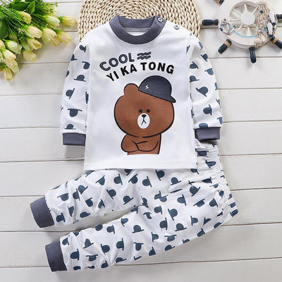 Unisex Children Pyjamas Cartoon Sleepwear Set