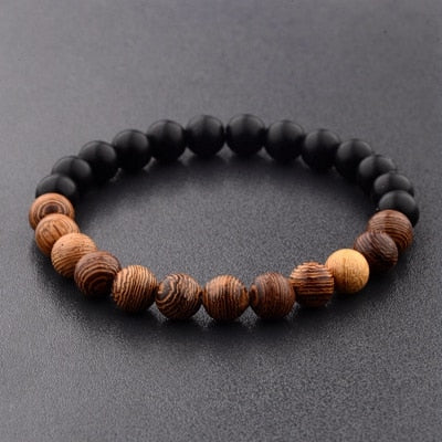 Natural Gemstone Bracelet - Lava Stone  Bracelet Natural Moonstone Bead